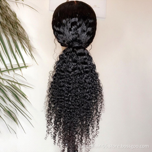 HD Lace wigs Frontal Human Hair Wigs for Black Women wholesale Remy Brazilian Curly Lace Front Wig Pre-Plucked With Baby Hair